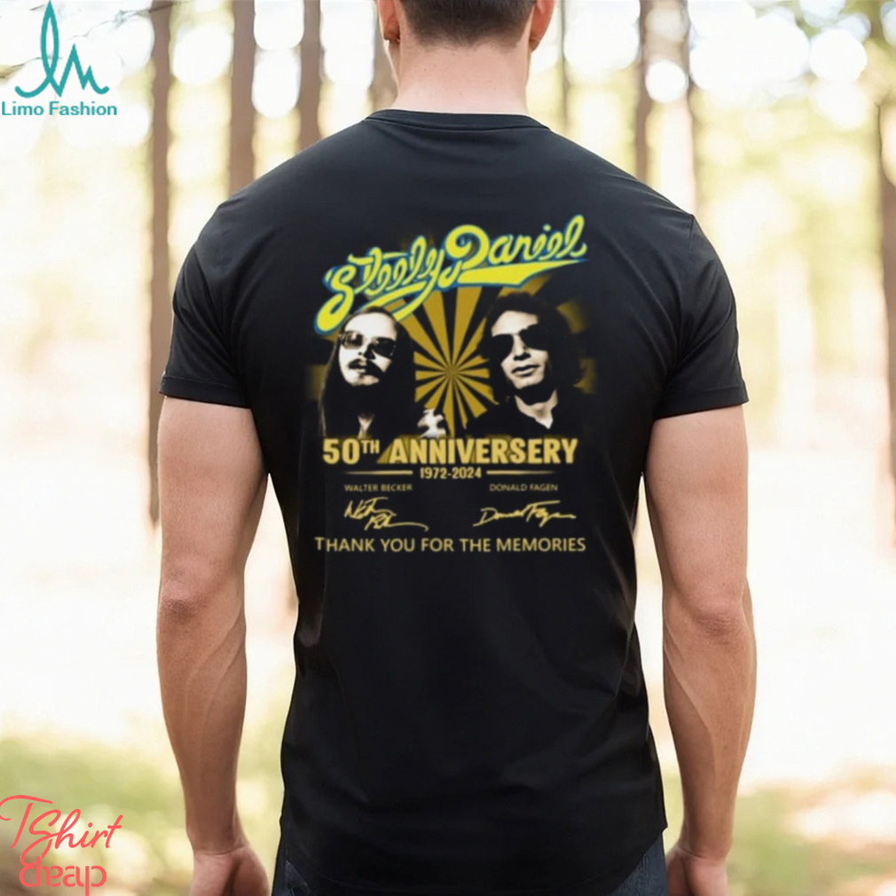 Steely Dan 50th Anniversary 1972 2024 Thank You For The Memories T Shirt Steely Dan 50th Anniversary 1972 2024 Thank You For The Memories T Shirt