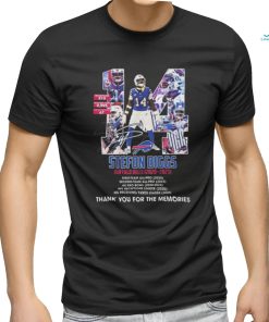 Stefon diggs buffalo bills 2021 2023 thank you for the memories signatures shirt