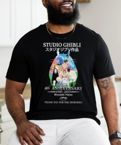 Studio Ghibli 40th Anniversary 1985 2025 Thank You For The Memories Signatures Shirt