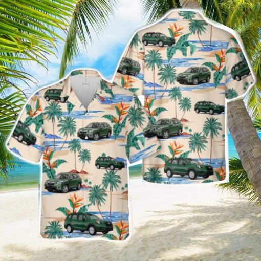 Subaru Forester Green Hawaiian Shirt Summer Holiday Gift