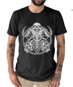Sugar Skull Baphomet Goat Occult Satanic Lucifer Pentagram T Shirt