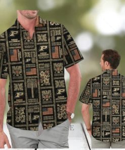 Summer Commemorative Purdue Boilermakers Tropical Hawaiian Shirt