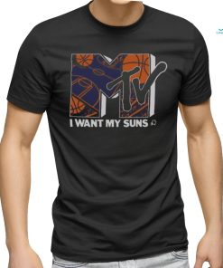 Sun X MTV I Want My Suns Phoenix Basketball T shirt