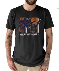Sun X MTV I Want My Suns Phoenix Basketball T shirt