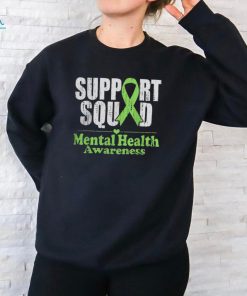 Support Squad Mental Health Awareness Green Ribbon Shirt