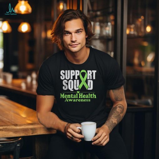 Support Squad Mental Health Awareness Green Ribbon Shirt