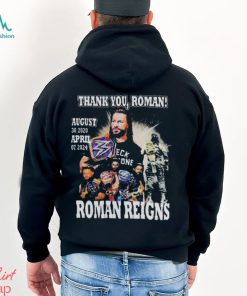 THANK YOU, ROMAN ROMAN REIGNS AUGUST 30, 2020 – APRIL 07, 2024 SIGNATURE SHIRT