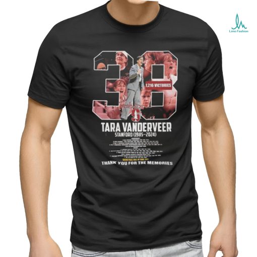 Tara Vanderveer Stanford 1985 2024 Thank You For The Memories T Shirt