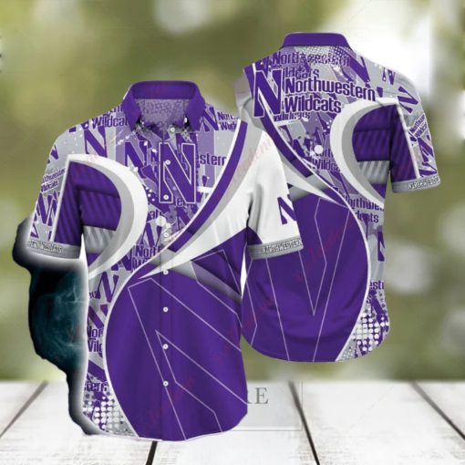 Team Style Northwestern Wildcats NCAA Hawaiian Shirt