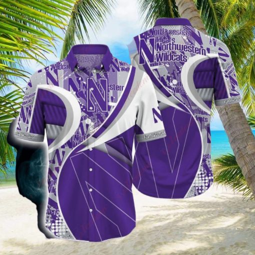 Team Style Northwestern Wildcats NCAA Hawaiian Shirt