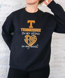 Tennessee Volunteers In My Veins Jesus In My Heart T Shirt
