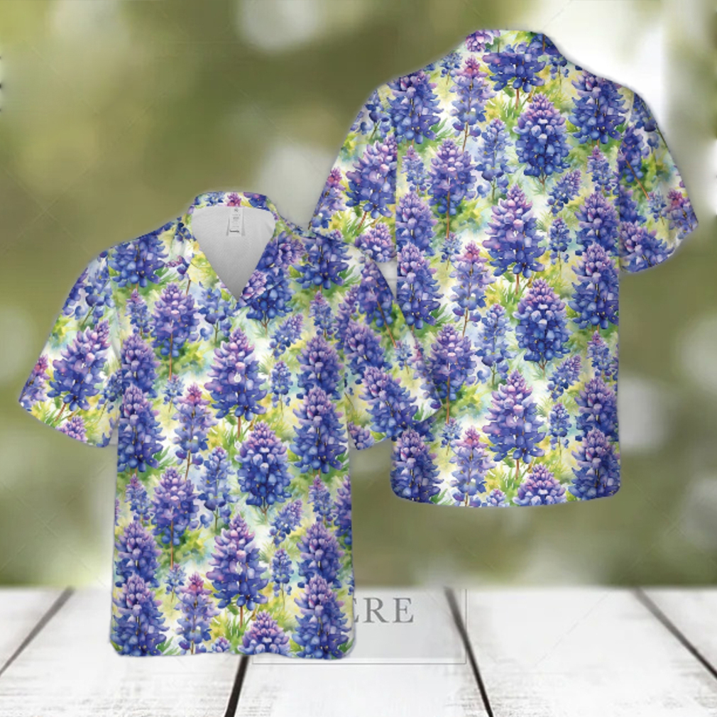Texas State Flower Bluebonnet Flower 1 Hawaiian Shirt Texas State Flower Bluebonnet Flower 1 Hawaiian Shirt