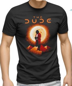The Dude The Big Lebowski in the style of Dune shirt