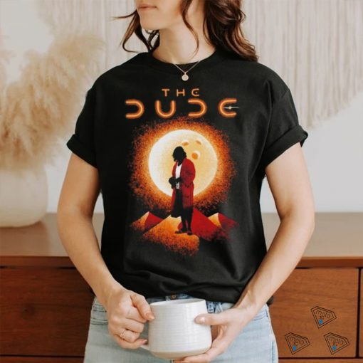 The Dude The Big Lebowski in the style of Dune shirt