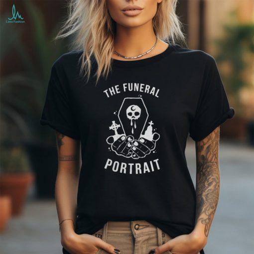 The Funeral Portrait Merch Logo Coffin Skull Tee Shirt