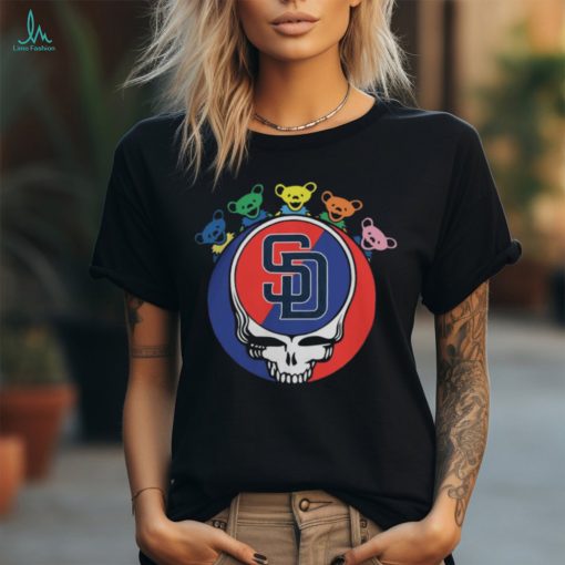 The Grateful Dead Mixed San Diego Padres T Shirt