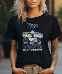 The Peanuts Movie Characters Tampa Bay Rays Forever Not Just When We Win Tee Shirt