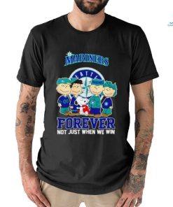 The Peanuts Seattle Mariners forever not just when we win 2024 shirt