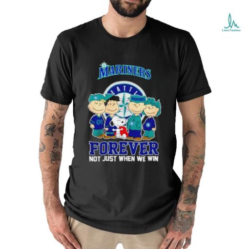 The Peanuts Seattle Mariners forever not just when we win 2024 shirt
