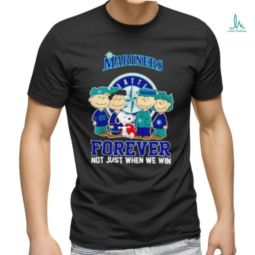 The Peanuts Seattle Mariners forever not just when we win 2024 shirt