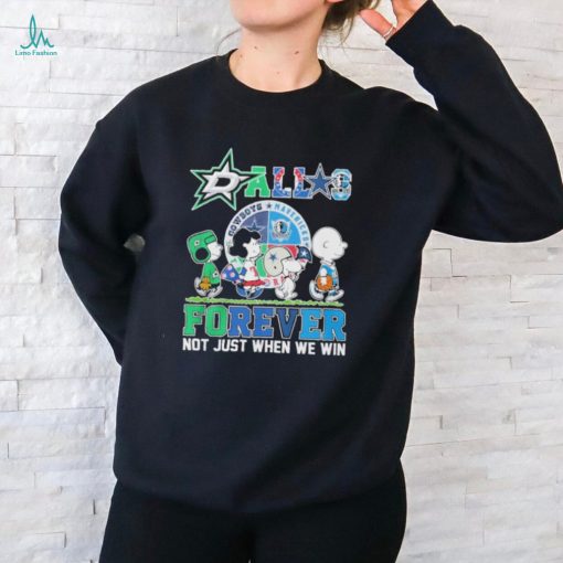 The Peanuts Snoopy And Friends Abbey Road Dallas Sports Forever Not Just When We Win Shirt