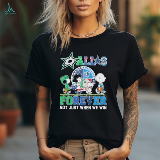 The Peanuts Snoopy And Friends Abbey Road Dallas Sports Forever Not Just When We Win Shirt