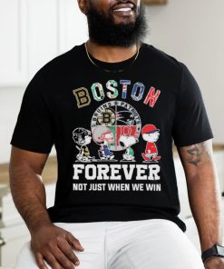 The Peanuts Snoopy And Friends Boston Sports Forever Not Just When We Win Shirt