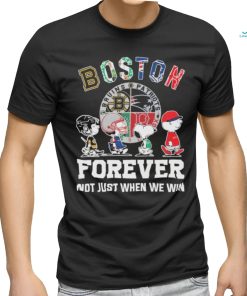The Peanuts Snoopy And Friends Boston Sports Forever Not Just When We Win Shirt