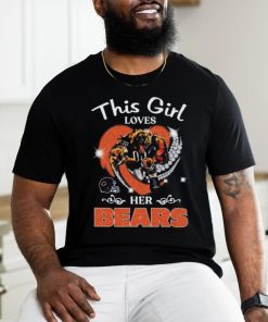 This girl loves her chicago bears hearts diamond mascot 2024 shirt