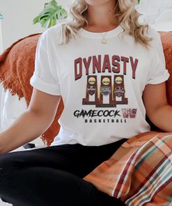 Three Time South Carolina Gamecocks Womens Basketball Dynasty Champs Trophy 2024 Shirt