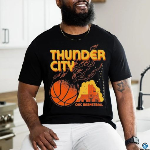 Thunder City OKC basketball shirt