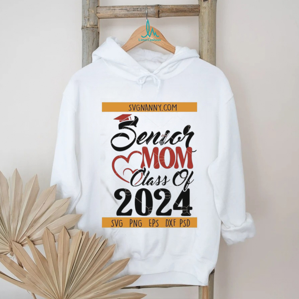 Top Senior Mom 2024 Graduation Png T shirt Top Senior Mom 2024 Graduation Png T shirt