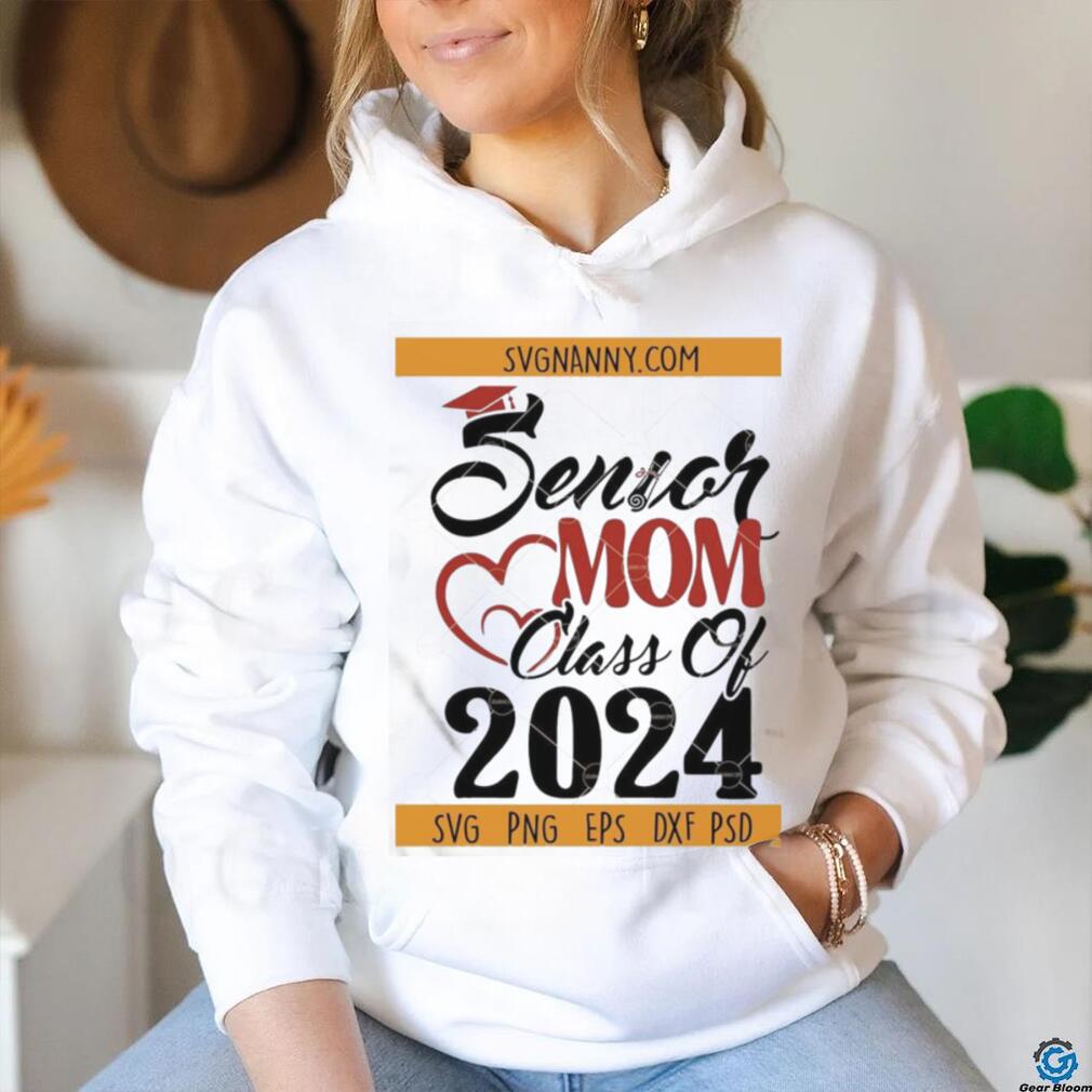 Top Senior Mom 2024 Graduation Png T shirt Top Senior Mom 2024 Graduation Png T shirt