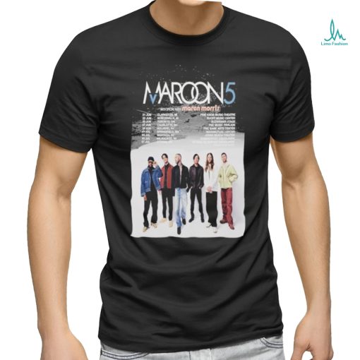 Top maroon 5 East Coast Summer Tour 2024 T shirt