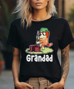Top retro Bluey Grandad Family Cartoon Shirt