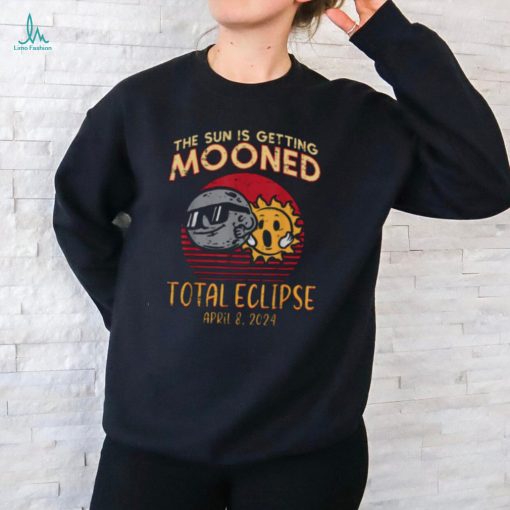 Total Eclipse Sun Getting Mooned April 8 2024 Men Women Kids T Shirt