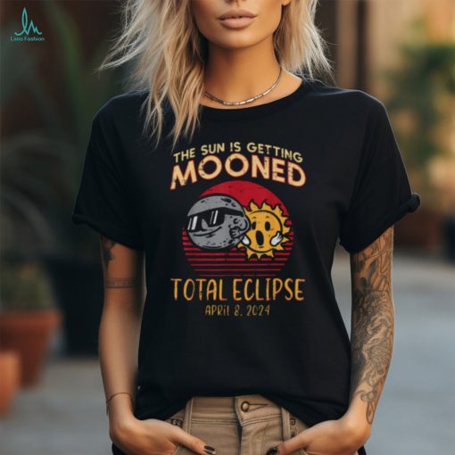 Total Eclipse Sun Getting Mooned April 8 2024 Men Women Kids T Shirt