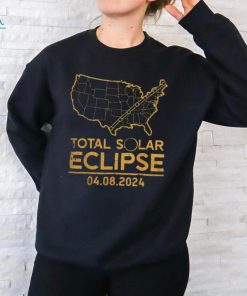Total Solar Eclipse Map 04.08.24 Totality Shirt