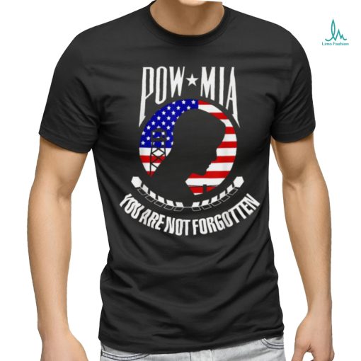 Trends Pow Mia American Flag You Are Not Forgotten T Shirts