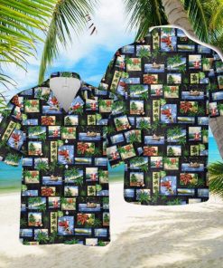 Tropical Christmas Button Down Hawaiian Shirt Trend Summer