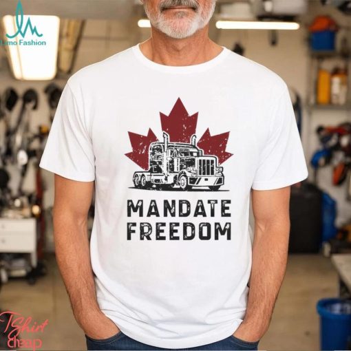 Truck mandate freedom maple leaf shirt