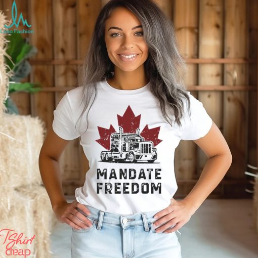 Truck mandate freedom maple leaf shirt