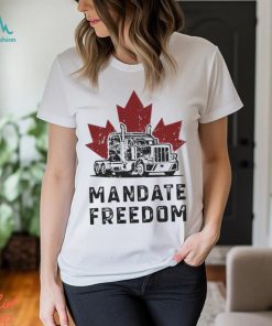 Truck mandate freedom maple leaf shirt