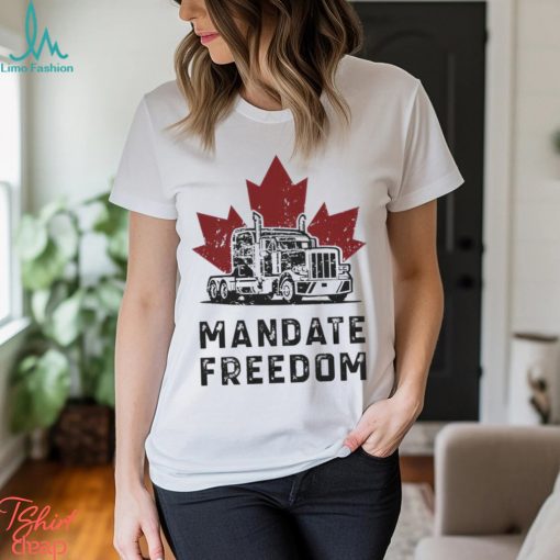 Truck mandate freedom maple leaf shirt