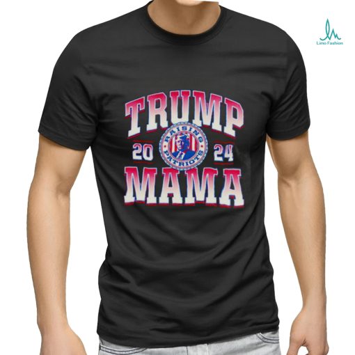 Trump Mama Raising Patriots 2024 Ladies Boyfriend Shirt