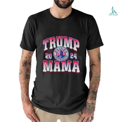 Trump Mama Raising Patriots 2024 Ladies Boyfriend Shirt