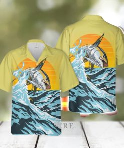 Tuna Fishing Button Down Hawaiian Shirt Trend Summer