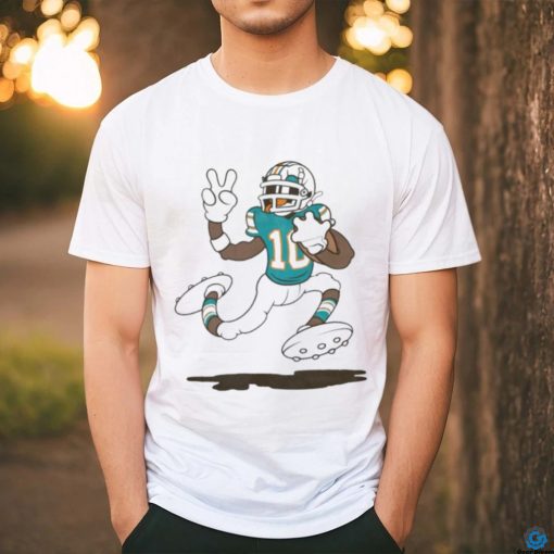 Tyreek Hill 10 Miami Dolphins football funny cartoon art shirt