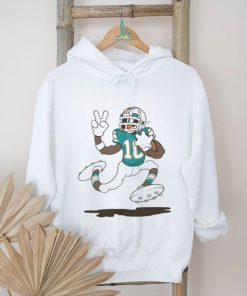 Tyreek Hill 10 Miami Dolphins football funny cartoon art shirt