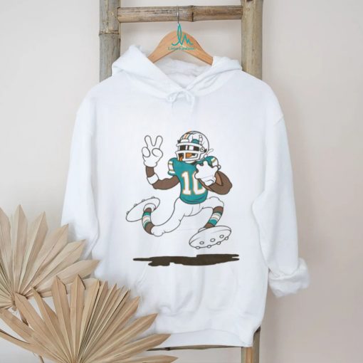 Tyreek Hill 10 Miami Dolphins football funny cartoon art shirt